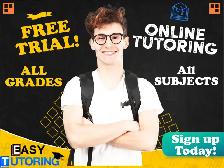 ONLINE Tutoring FREE TRIAL All Grades All Subjects