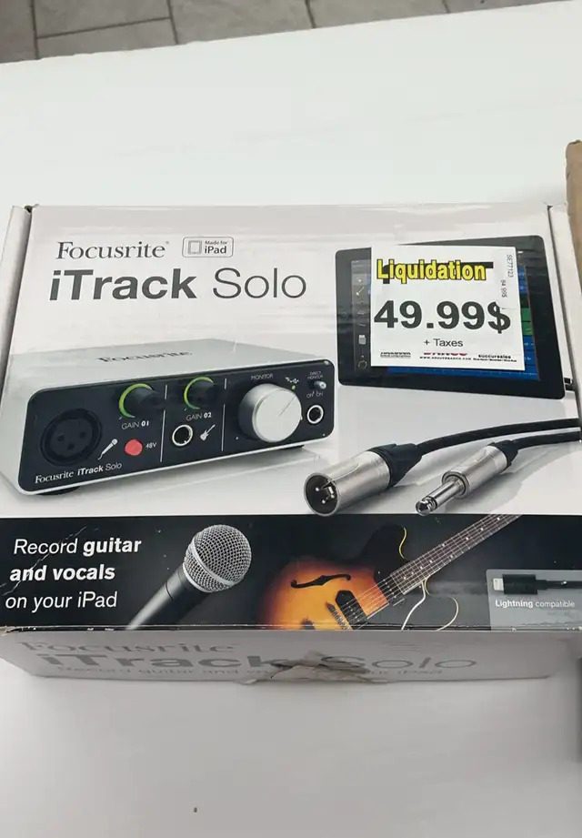 Focusrite iTrack Solo – Interface audio iPad