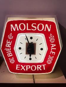 horloge électrique Molson Export