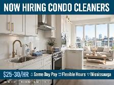 Cleaners Needed for Mississauga