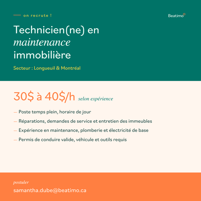 EMPLOYÉ RECHERCHÉ : HOMME/FEMME À TOUT FAIRE