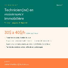 EMPLOYÉ RECHERCHÉ : HOMME/FEMME À TOUT FAIRE