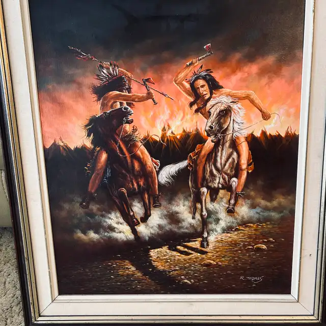 ONE ORIGINAL 24X30 OIL PAINTING ON CANVASBY R THOMAS
