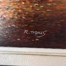 ONE ORIGINAL 24X30 OIL PAINTING ON CANVASBY R THOMAS - Photo 2