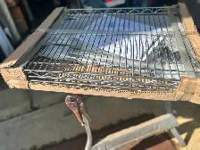 WIRE WALL SHELF, 24 IN X 18 IN, X 34 2 SHELVES, 125 LB LOAD