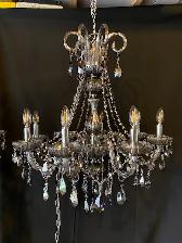 2 ELEGANT CRYSTAL CHANDELIER