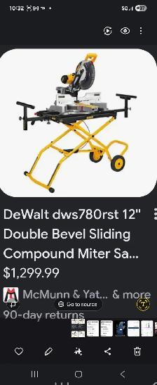 FIRST REASONABLE OFFER TAKES I Dewalt Dsw780rst 12'miter saw. - Photo 7