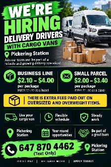 Delivery Driver with Cargo Vans