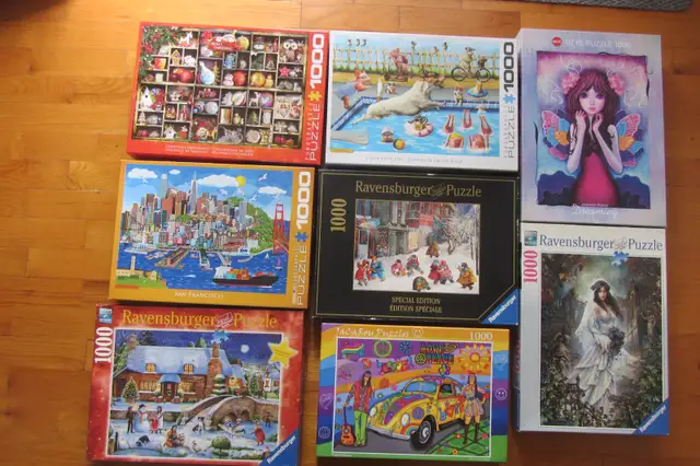 Casse-têtes 1000 pièces à vendre ..voir photos, manque 1 pièces
