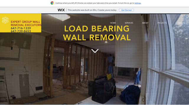 Load Bearing Wall Removal 647-739-8653 by P.Eng