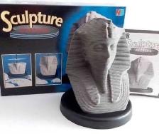 PUZZLE VINTAGE SCULTURE 3D.PHARAON ' TUTAGUAMONT '.NEUF. $40 - Photo 7