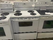 Cuisinière blanche ronds serpentins Frigidaire