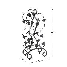 Brand New Modern Metal 10-Bottle Wine Rack Special $19 - Photo 2