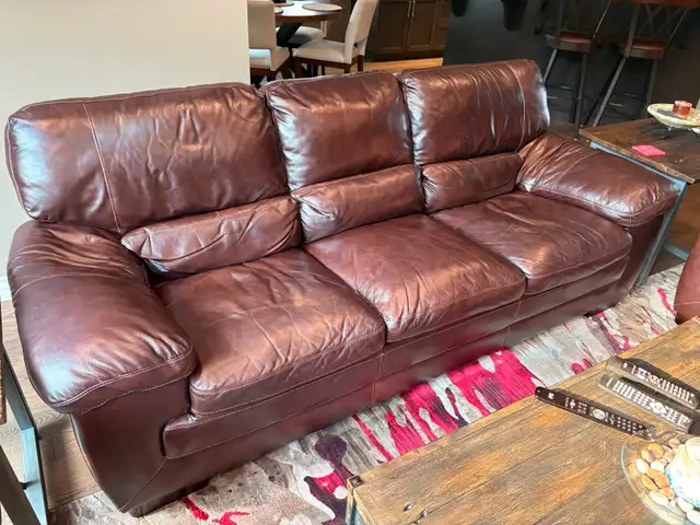 Leather couch