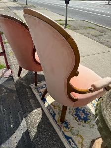 Pair Victorian walnut parlour chairs - Photo 10