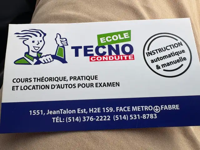 Cours de conduite