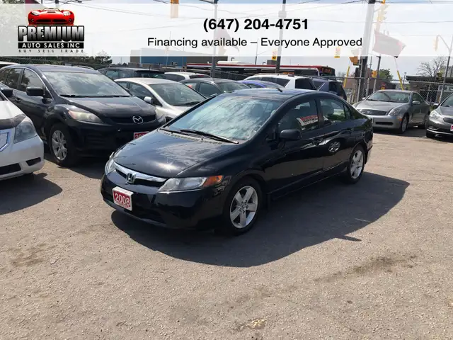 2008 Honda Civic Sdn  3 YEAR WARRANTY INCLUDED