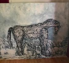 Hand painted acrylic painting