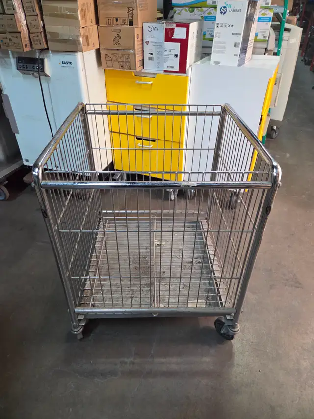 Metal Rolling Basket Cart