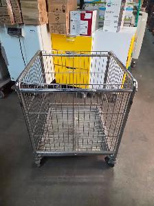 Metal Rolling Basket Cart