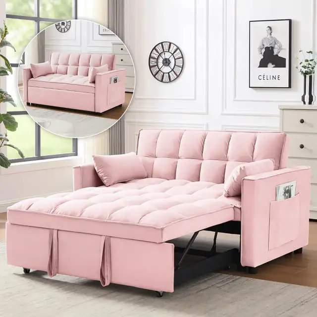 New Sectional Sofa Bed with storage side pocket Big Sale