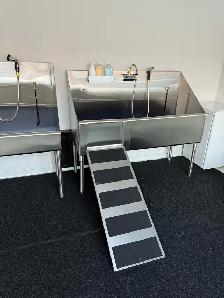 stainless steel dog grooming tubs. all sizes available
