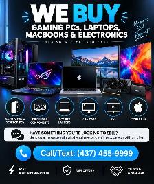 WE BUY TVs, MacBooks & Electronics - Cash | 437-455-9999 - Photo 3