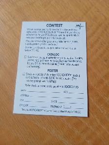 Carte Rock Cards Vintage ProSet Concours Concert 92 (150926-7 77