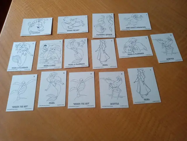 Carte Walt Disney 1991 La Petite Sirène recto 16cart 150926-431