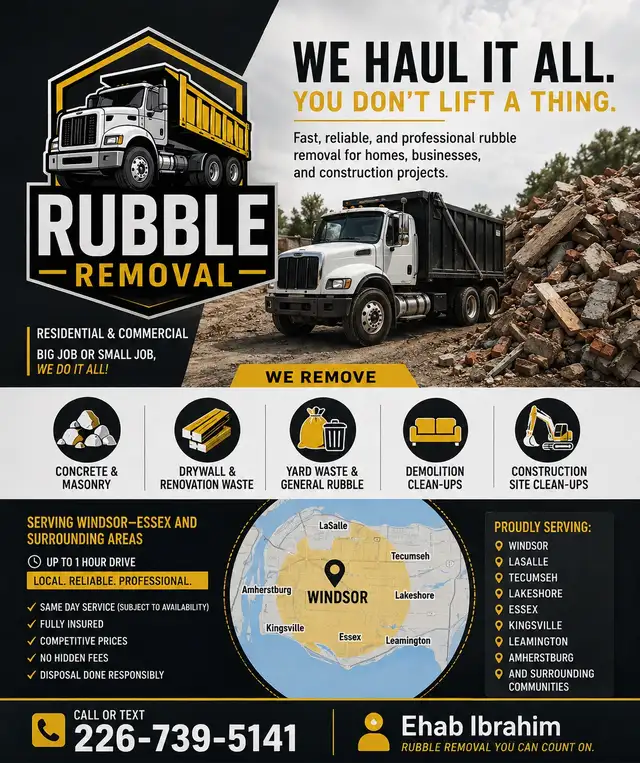 Rubble removal