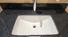31’‘ Crystal black Quartz countertop for 30'' vanity