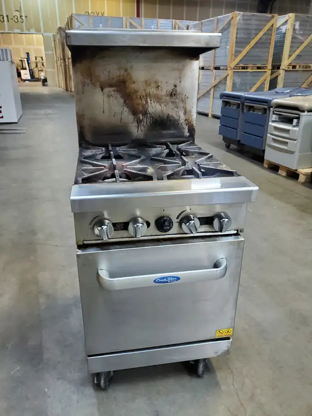 CookRite by Atosa AGR-4B 24' 4 Burner Heavy Duty Gas Range Oven