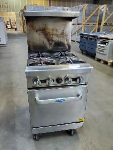 CookRite by Atosa AGR-4B 24' 4 Burner Heavy Duty Gas Range Oven