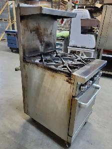 CookRite by Atosa AGR-4B 24' 4 Burner Heavy Duty Gas Range Oven - Photo 2
