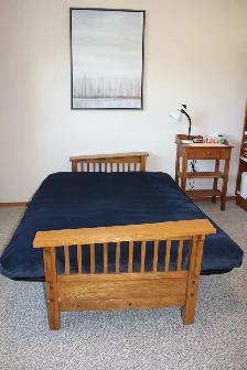 Handsome Double Bed Futon w/Oak Arm Rests - Photo 4