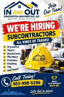 hiring. subtrades