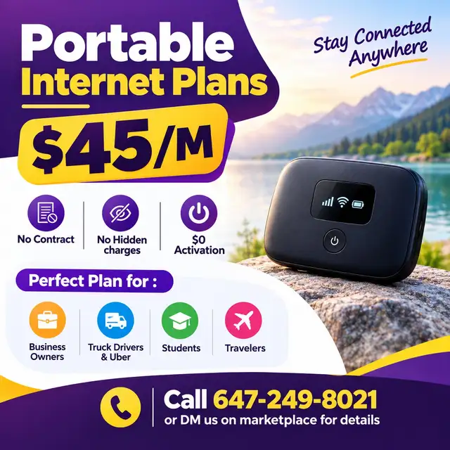 Portable WiFi Plans Starting at $45