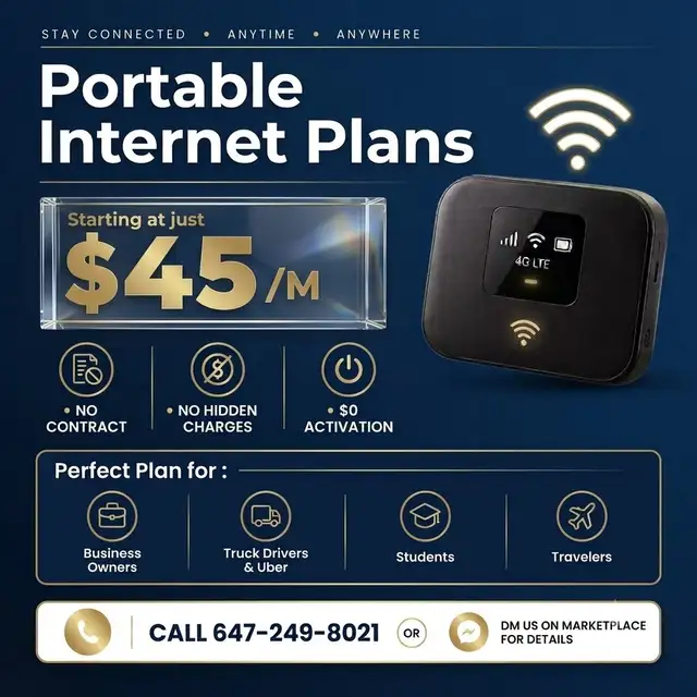Portable WiFi Starting at Just $45/month