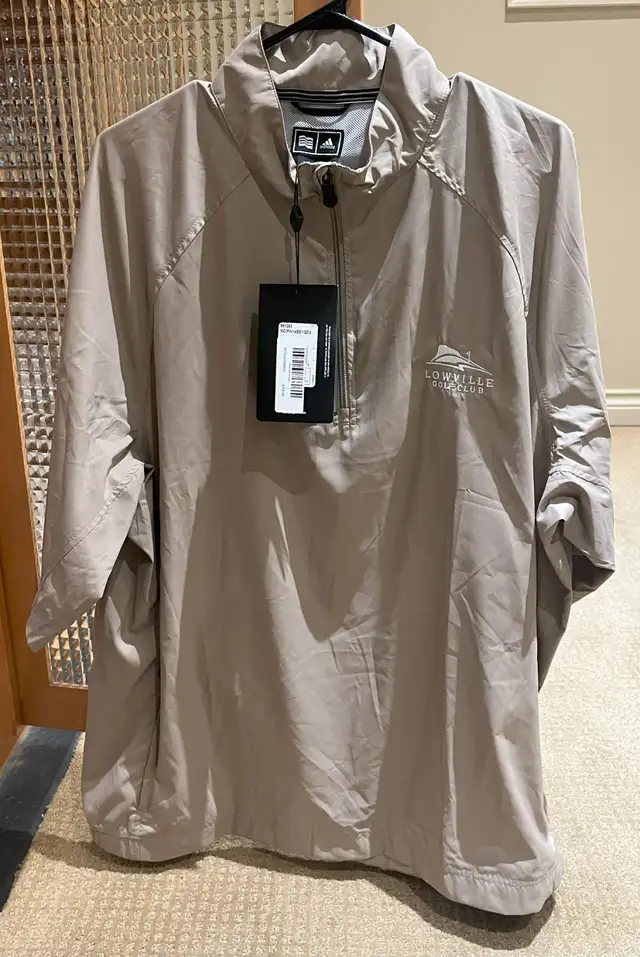 NEW – ADIDAS CLIMAPROOF ½ ZIP SHORT SLEEVE WIND SHIRT – XL - $50