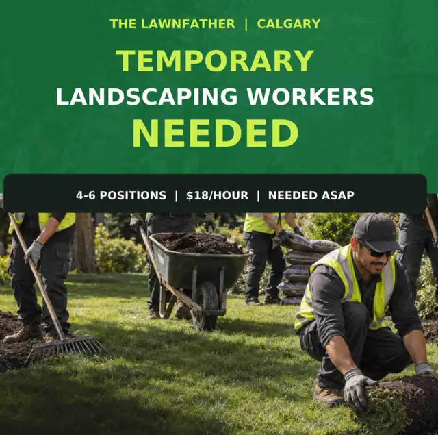 LANDSCAPING CREW MEMBERS NEEDED