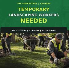 LANDSCAPING CREW MEMBERS NEEDED
