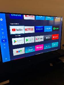55 inch smart TV with remote