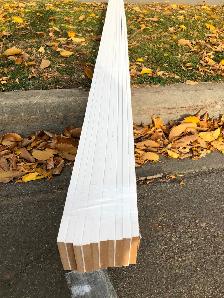 We install your baseboards, doors. Carpentry work, Trims for $2.