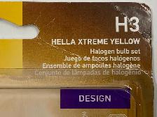Hella Extreme Yellow H3 Halogen Light bulbs. 12 Volt, 55W, 2900K - Photo 2