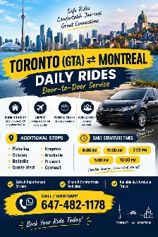 Montreal Toronto Rideshare Daily Rides | Rideshare GTA | Parcel - Photo 4