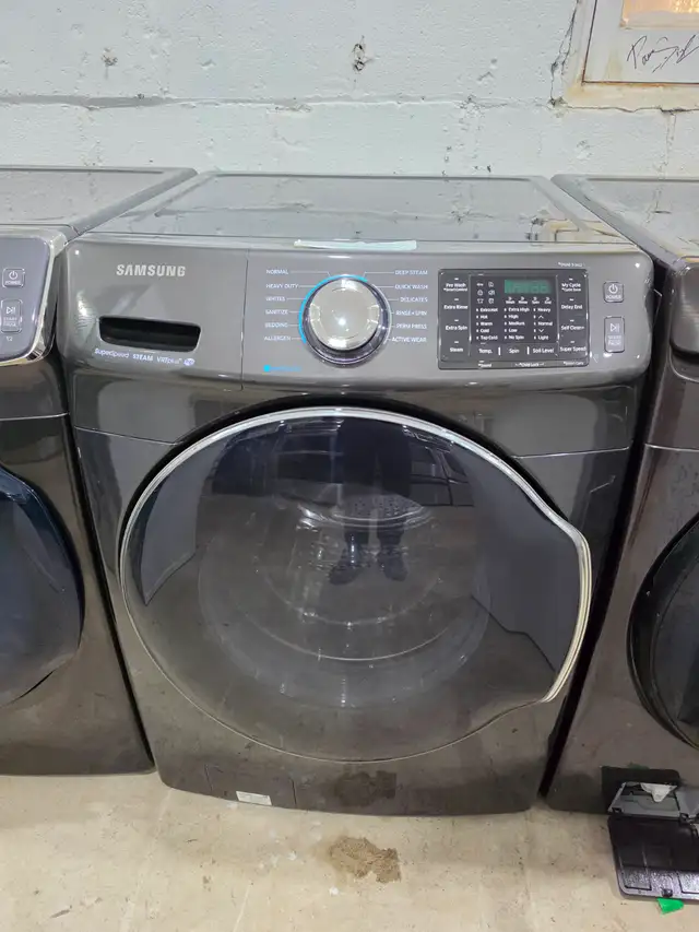 Samsung 27' Black Stainless Steel Front-Load Stackable Washer