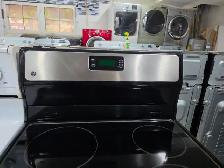 GE 24' Stainless Steel Freestanding Electric Ceramic Top Stove - Photo 2
