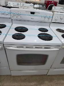 Amana 30' White Freestanding Electric Coil Top Stove Oven Range
