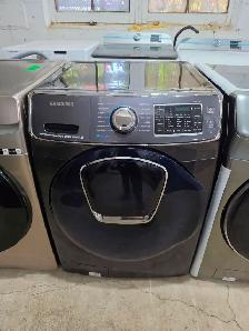 WOW Samsung 27' Black Stainless Steel FrontLoad Stackable Washer
