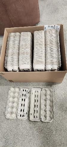 Dozen Size Egg Cartons in New Condition - $50 per 100 Pulp 12s